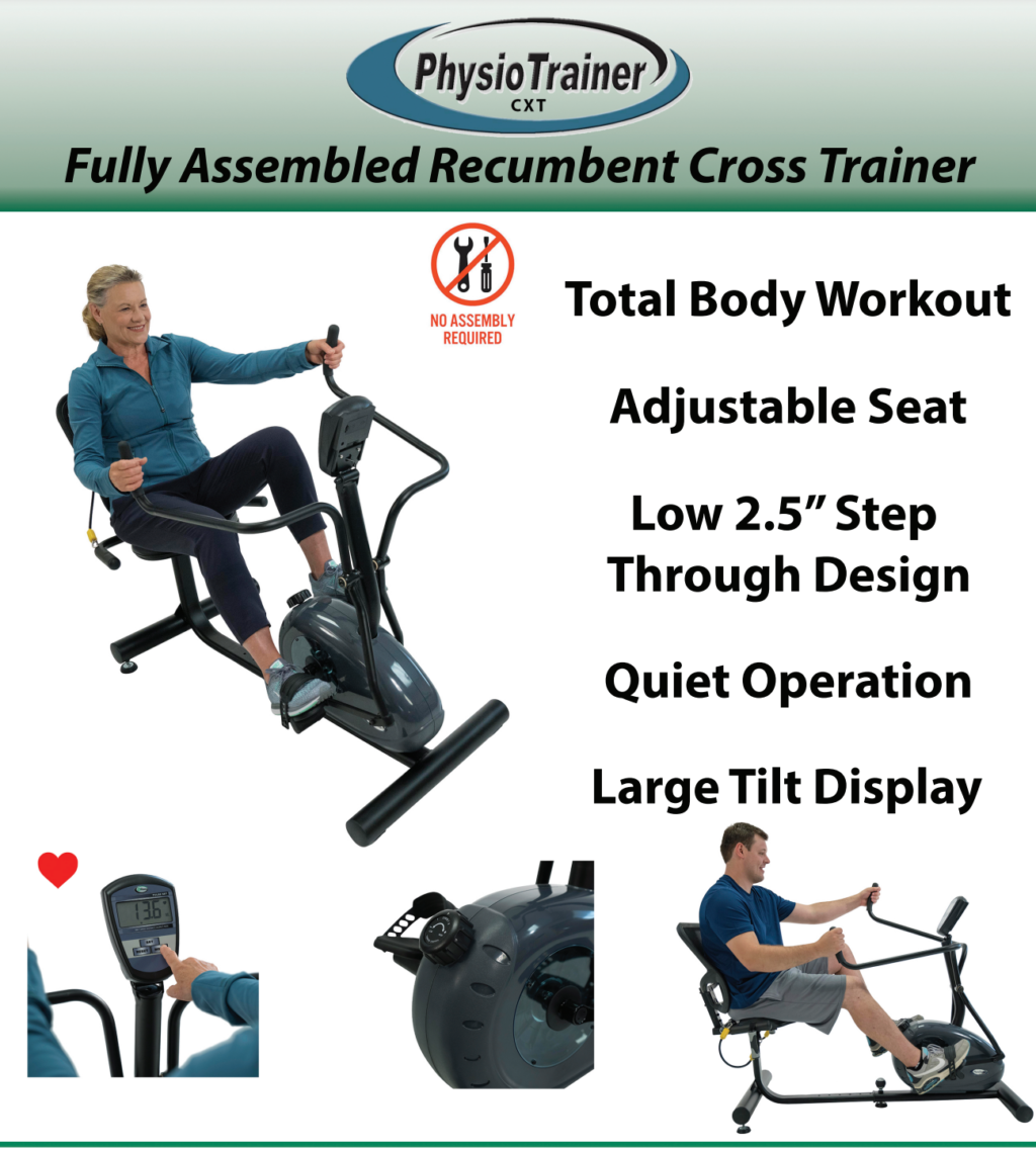 PhysioTrainer CXT Fully Assembled Recumbent Cross Trainer